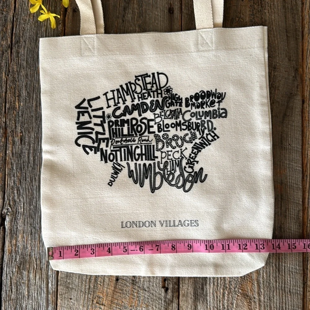 Canvas London Villages Tote Bag & London Red Bus Tea Towel
